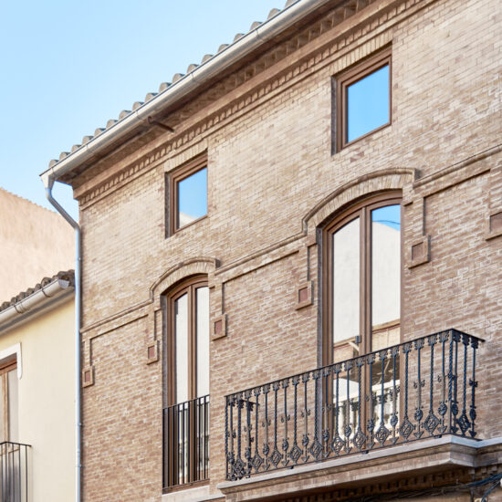 Fotografía de arquitectura, detalle fachada exterior