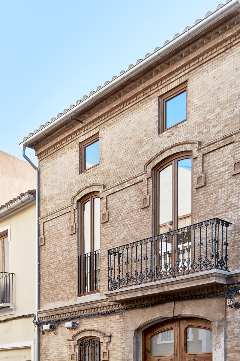 Fotografía de arquitectura, detalle fachada exterior
